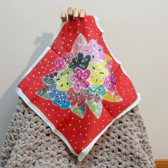 Colorful Floral Handkerchief - Picture 2 of 8